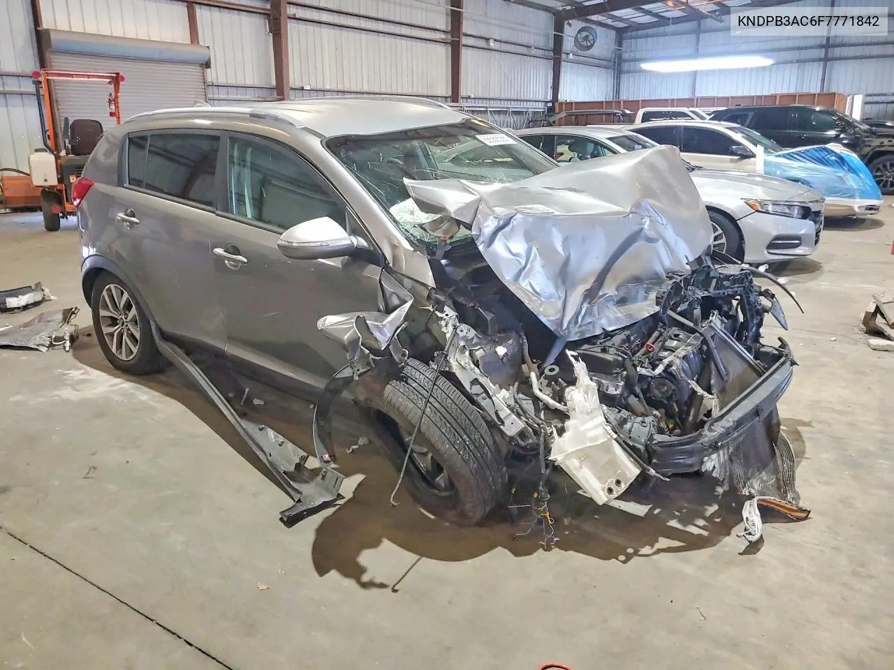 2015 KIA SPORTAGE VIN KNDPB3AC6F7771842 — фото 4