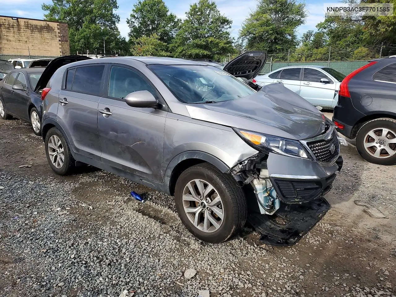 2015 KIA SPORTAGE VIN KNDPB3AC3F7701585 — фото 4