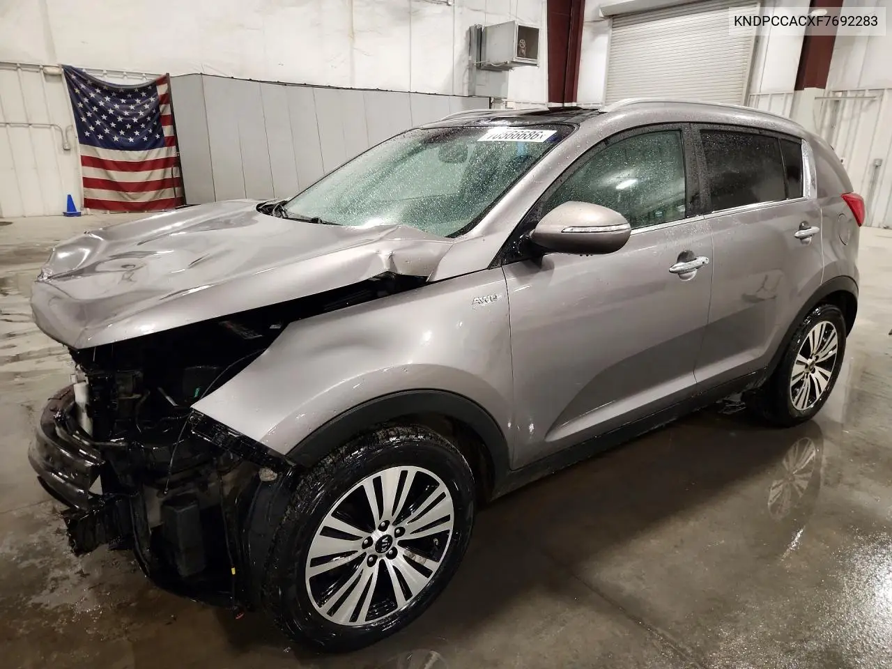KIA SPORTAGE 2015, VIN KNDPCCACXF7692283