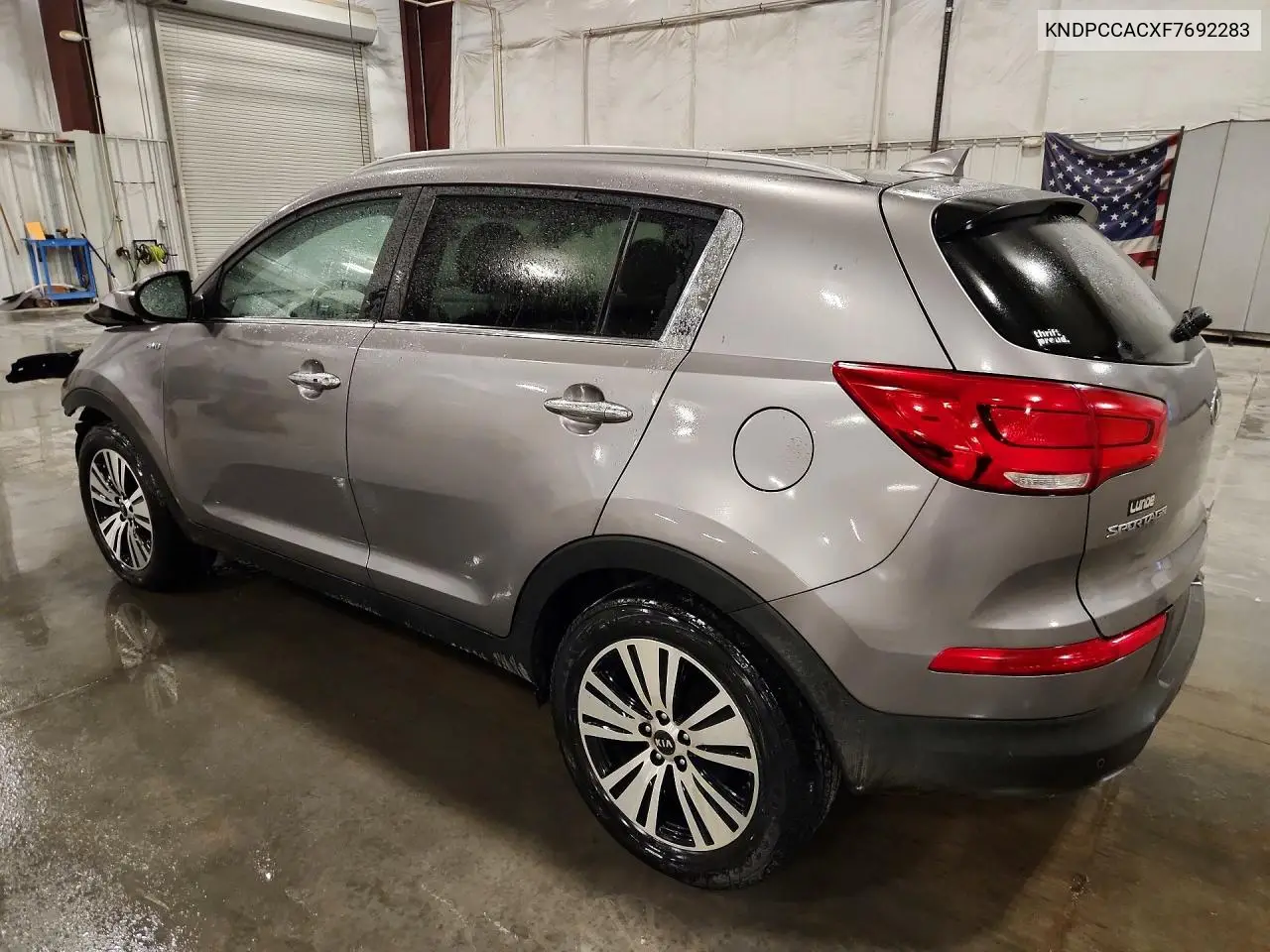 2015 KIA SPORTAGE VIN KNDPCCACXF7692283 — фото 2