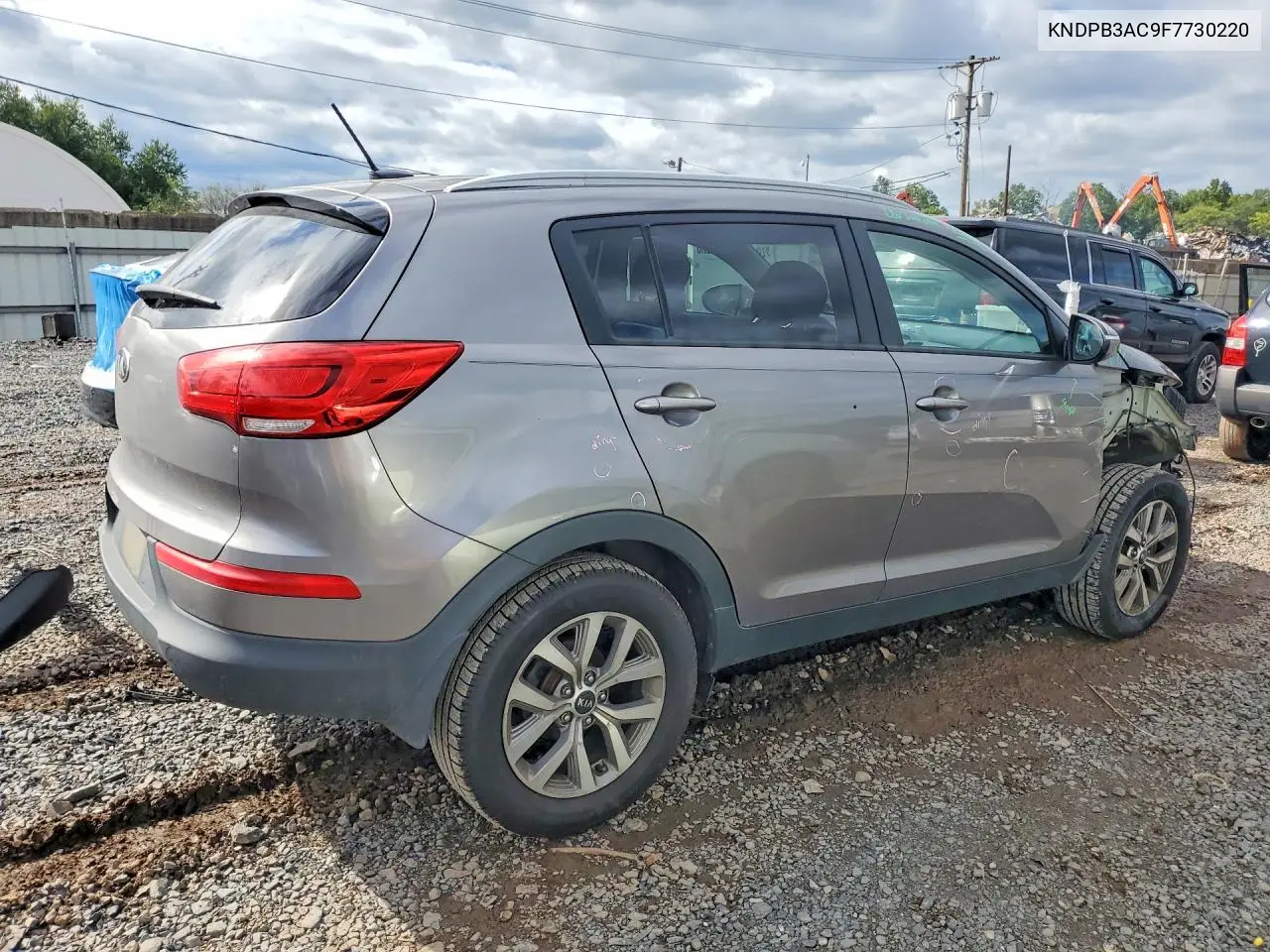 2015 KIA SPORTAGE VIN KNDPB3AC9F7730220 — фото 3