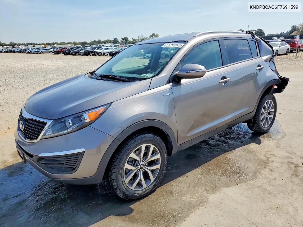 KIA SPORTAGE 2015, VIN KNDPBCAC6F7691599