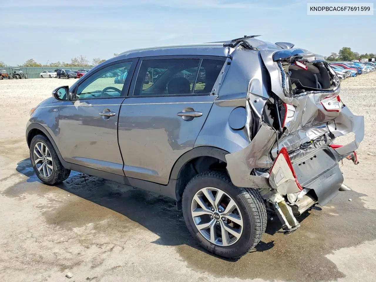 2015 KIA SPORTAGE VIN KNDPBCAC6F7691599 — фото 2