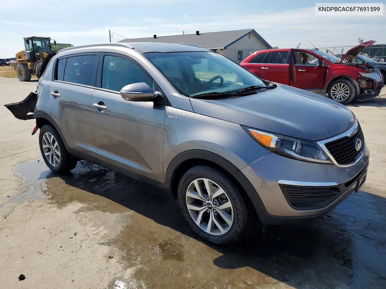 2015 KIA SPORTAGE VIN KNDPBCAC6F7691599 — фото 4