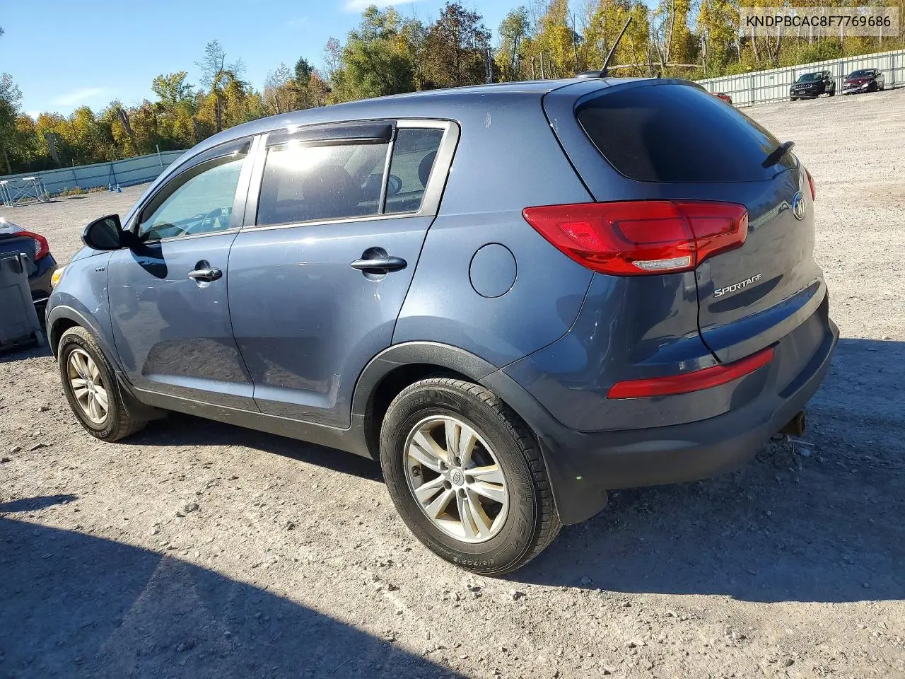 2015 KIA SPORTAGE VIN KNDPBCAC8F7769686 — фото 2