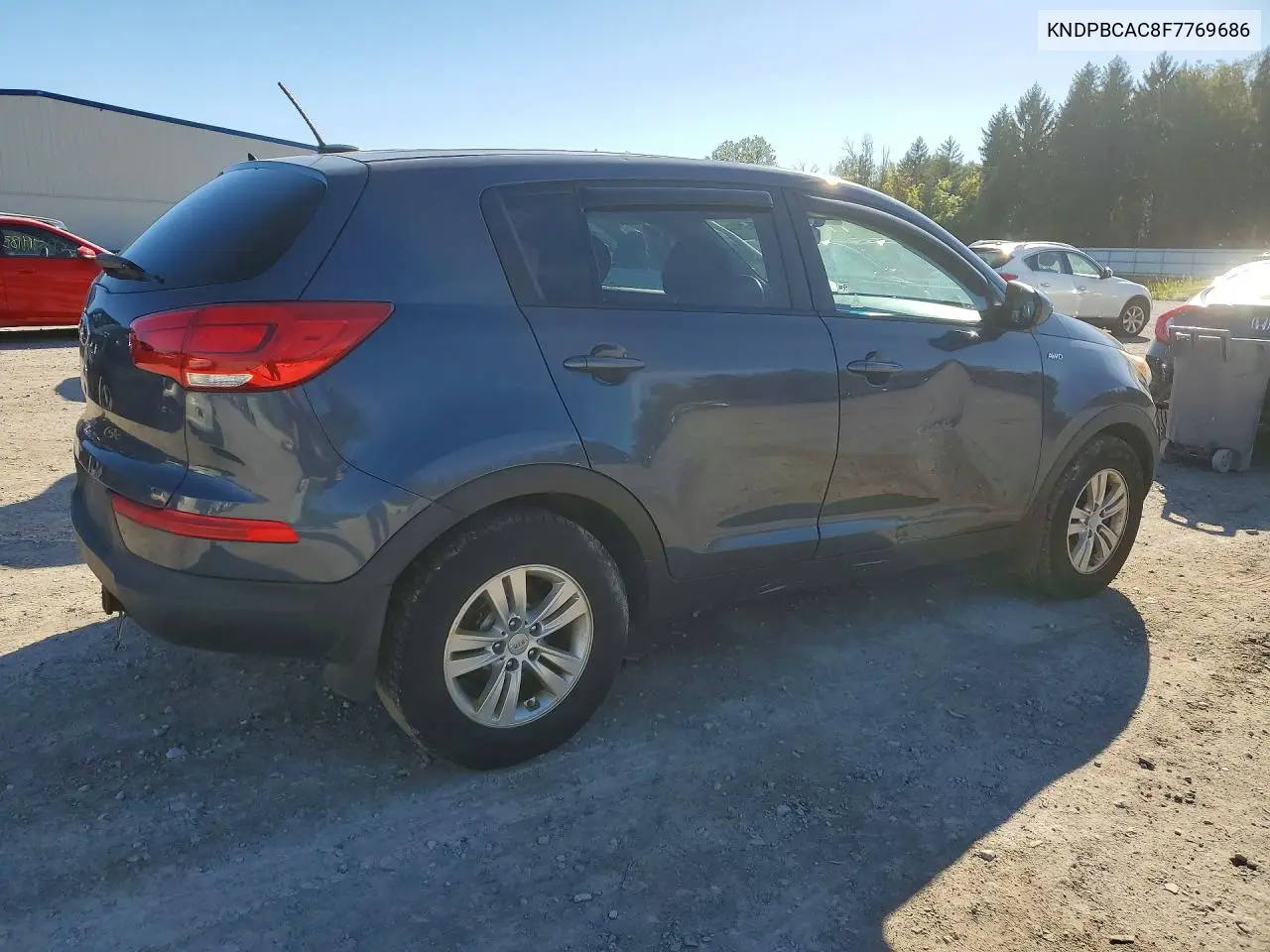 2015 KIA SPORTAGE VIN KNDPBCAC8F7769686 — фото 3