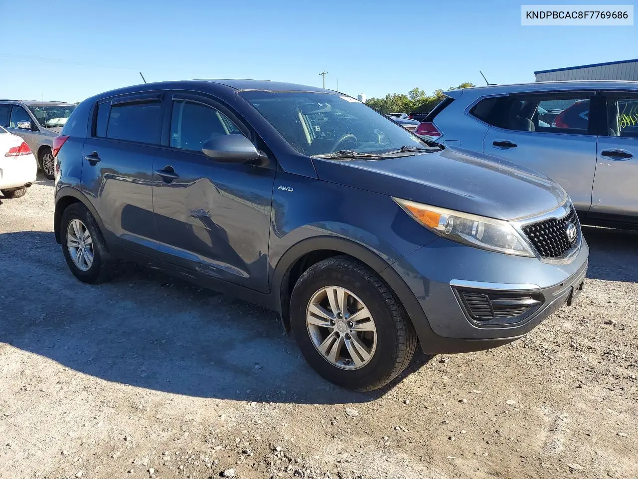 2015 KIA SPORTAGE VIN KNDPBCAC8F7769686 — фото 4