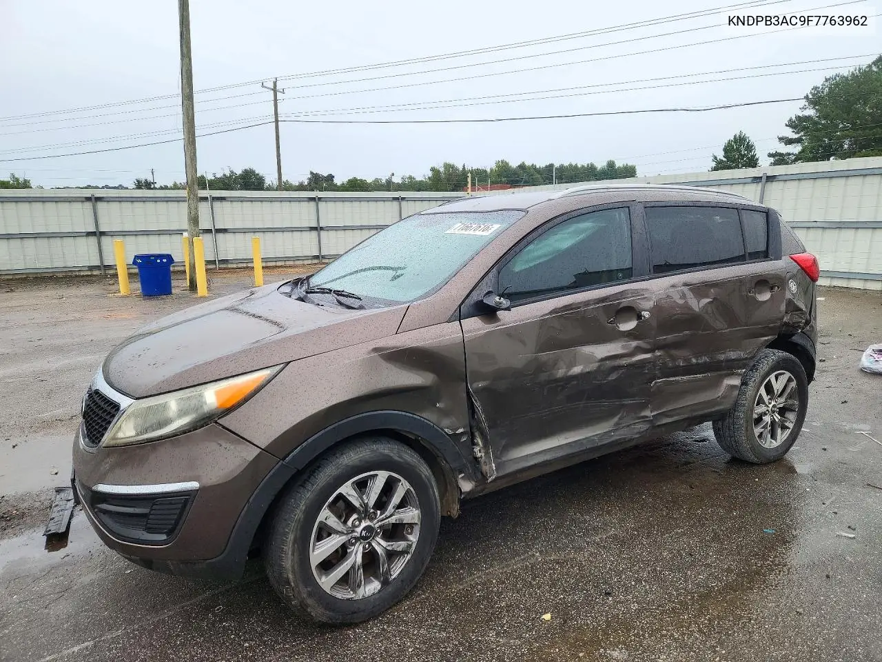 KIA SPORTAGE 2015, VIN KNDPB3AC9F7763962