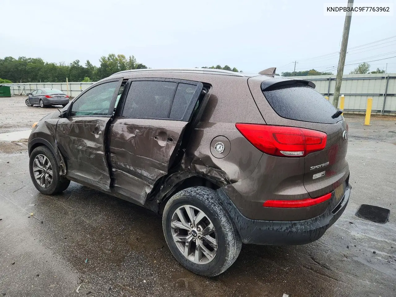 2015 KIA SPORTAGE VIN KNDPB3AC9F7763962 — фото 2