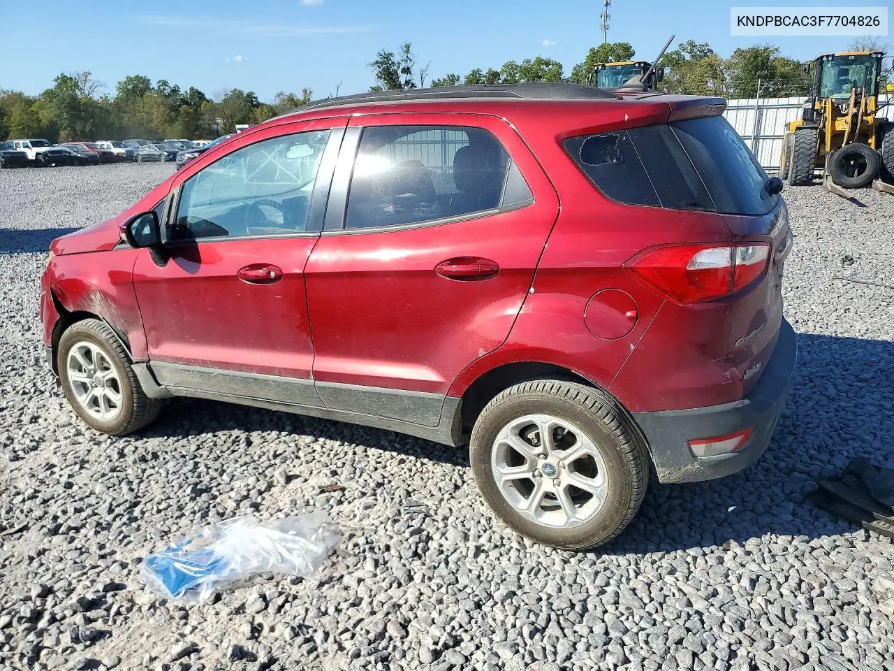 2015 KIA SPORTAGE VIN KNDPBCAC3F7704826 — фото 2