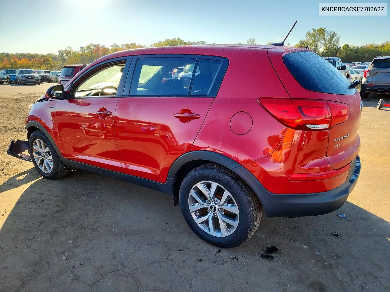 2015 KIA SPORTAGE VIN KNDPBCAC9F7702627 — фото 2