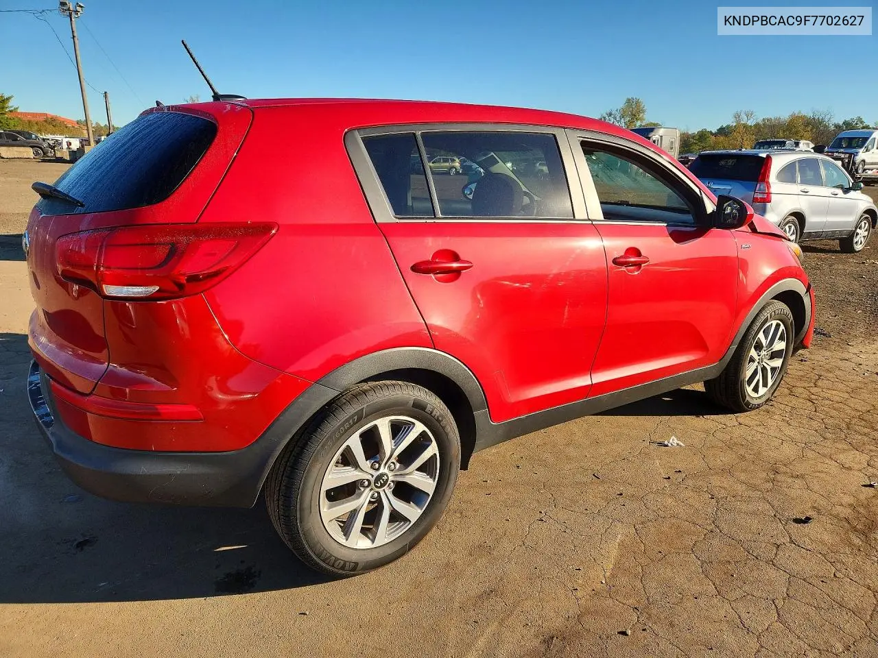 2015 KIA SPORTAGE VIN KNDPBCAC9F7702627 — фото 3