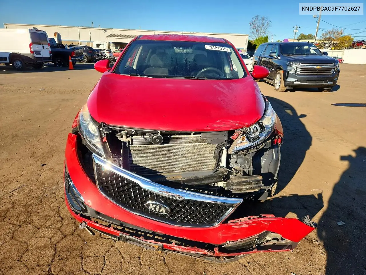 2015 KIA SPORTAGE VIN KNDPBCAC9F7702627 — фото 5