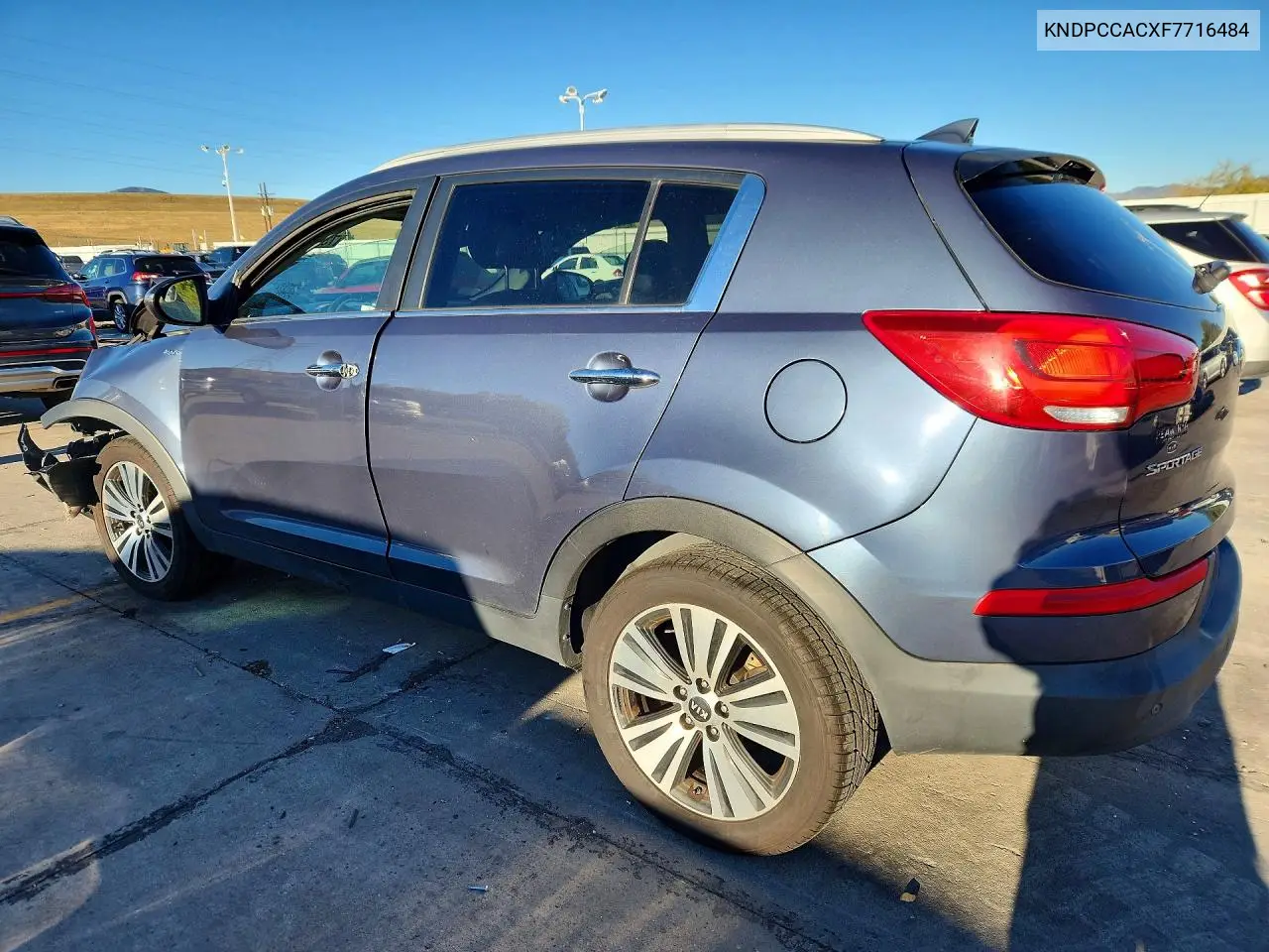 2015 KIA SPORTAGE VIN KNDPCCACXF7716484 — фото 2