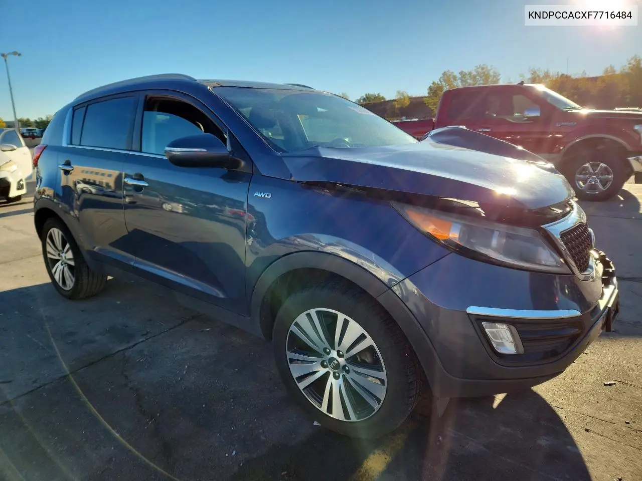 2015 KIA SPORTAGE VIN KNDPCCACXF7716484 — фото 4