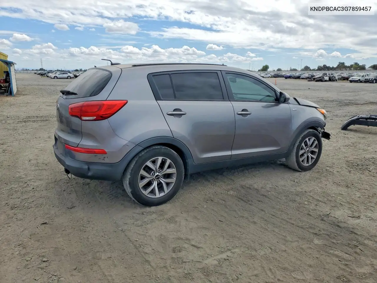2016 KIA SPORTAGE VIN KNDPBCAC3G7859457 — фото 3