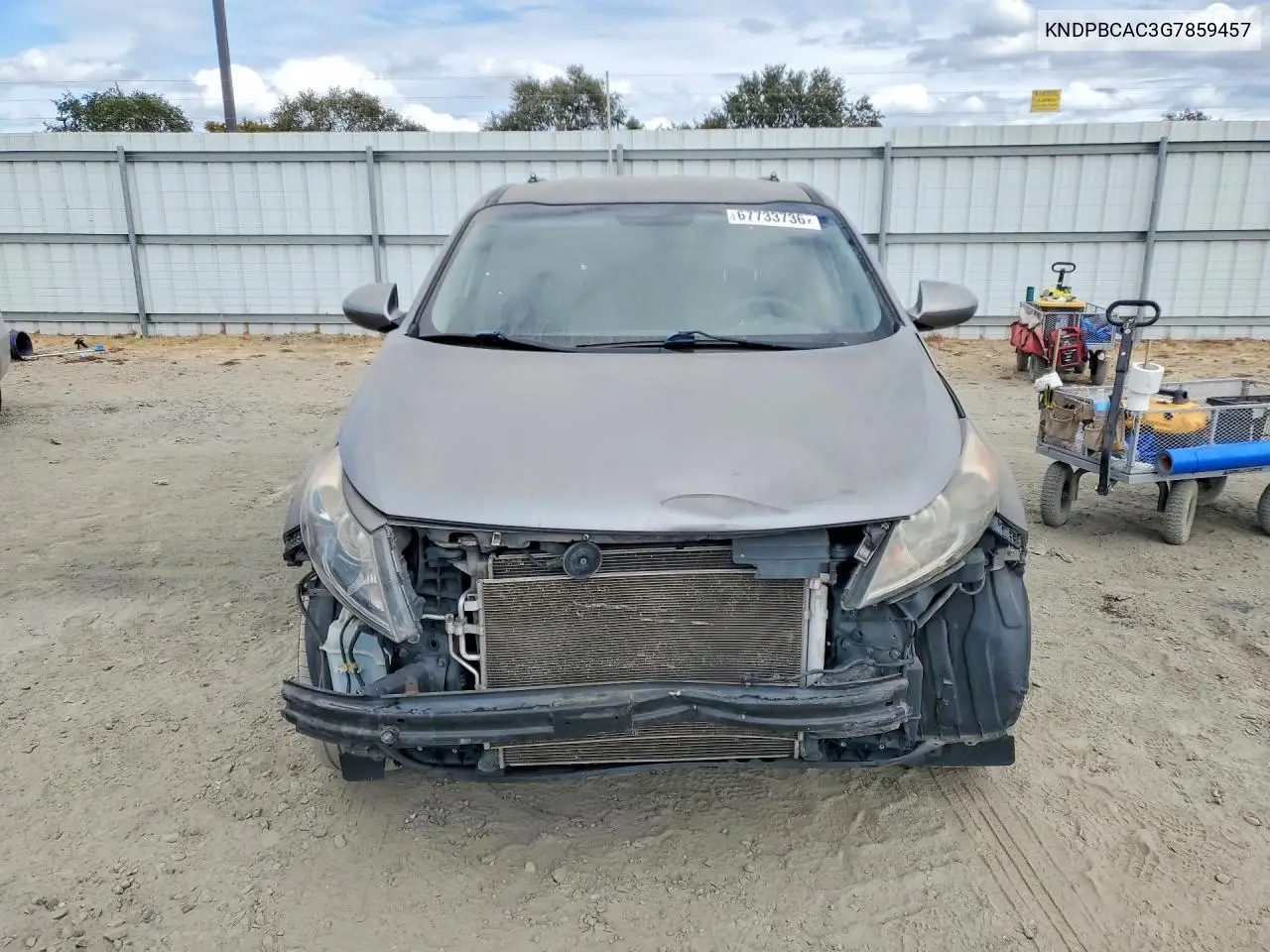 2016 KIA SPORTAGE VIN KNDPBCAC3G7859457 — фото 5