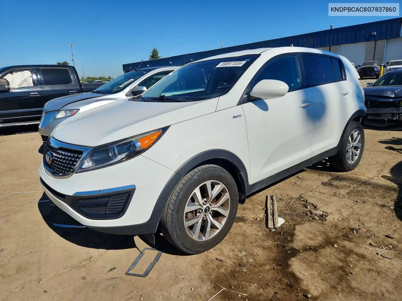 KIA SPORTAGE 2016, VIN KNDPBCAC8G7837860