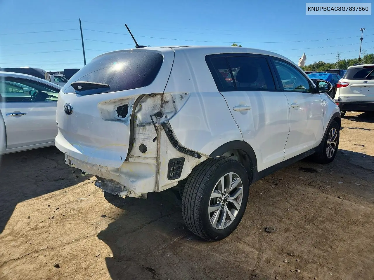 2016 KIA SPORTAGE VIN KNDPBCAC8G7837860 — фото 3
