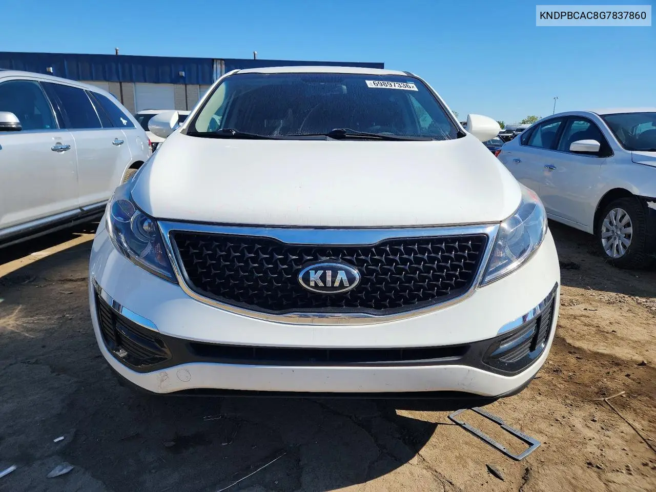 2016 KIA SPORTAGE VIN KNDPBCAC8G7837860 — фото 5