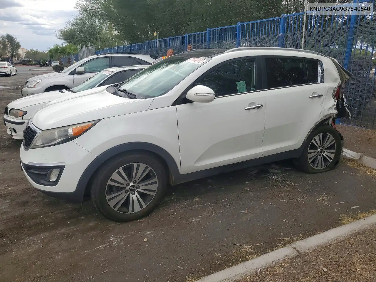 KIA SPORTAGE 2016, VIN KNDPC3AC9G7840540