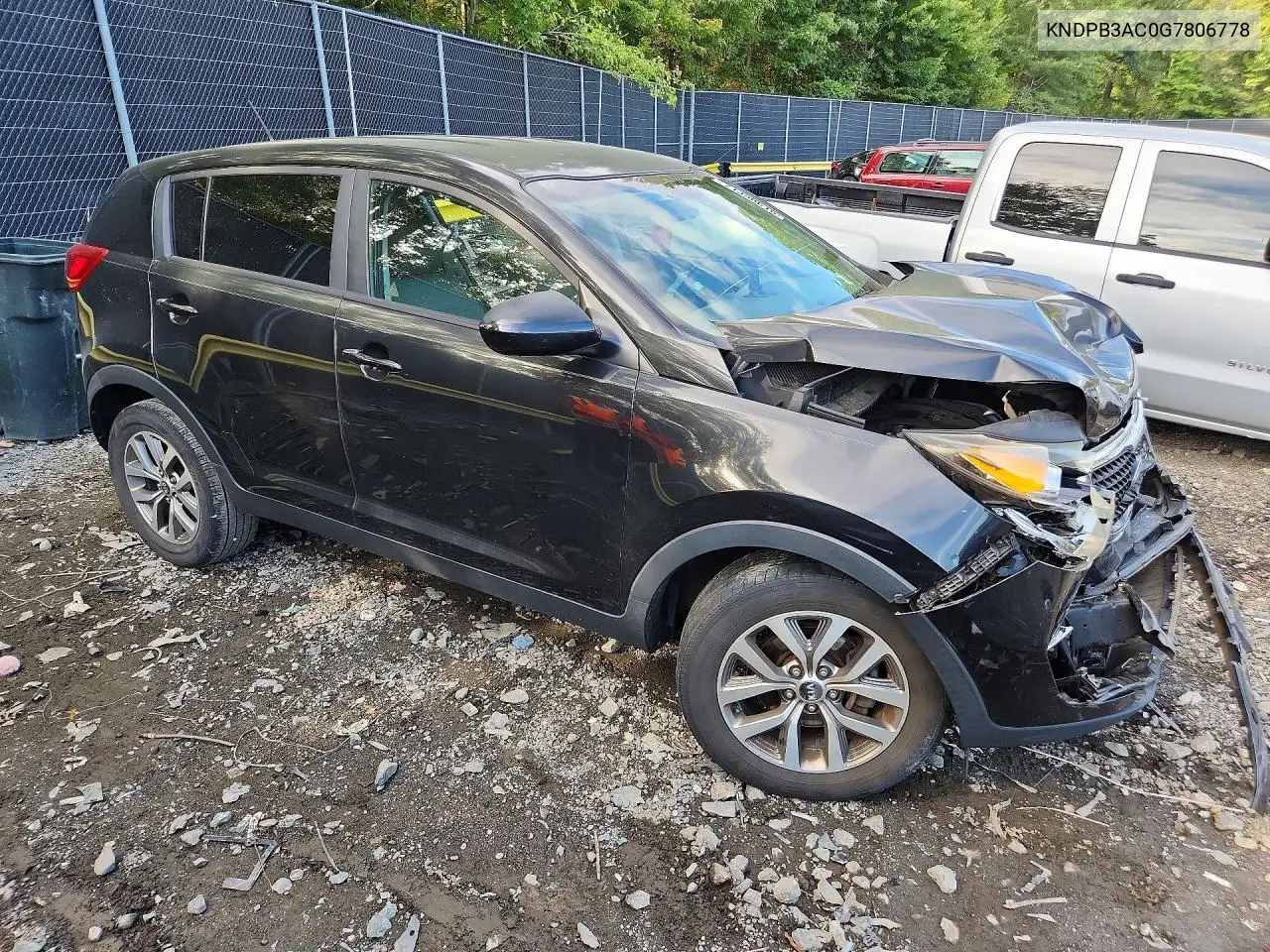 2016 KIA SPORTAGE VIN KNDPB3AC0G7806778 — фото 4