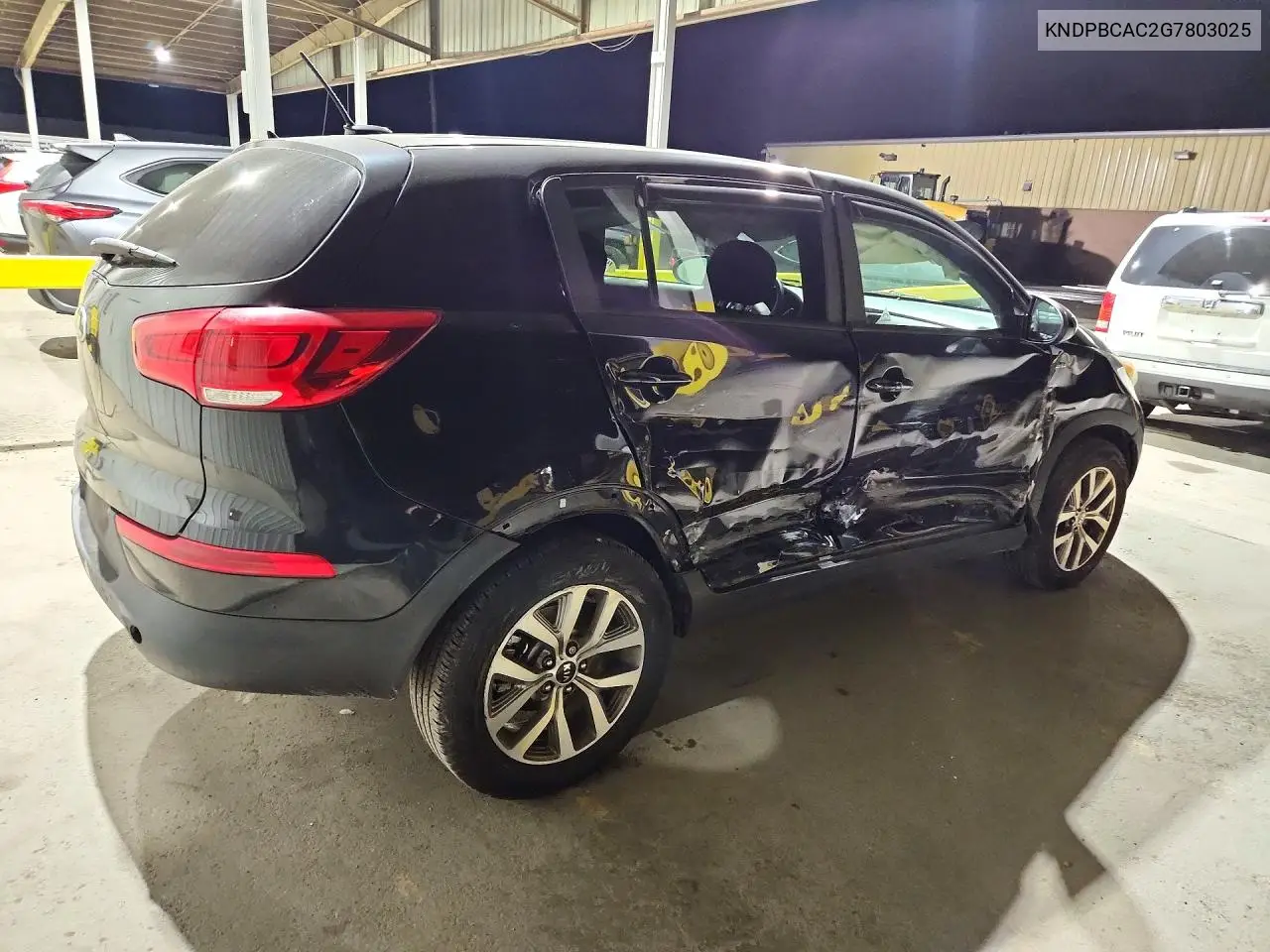 2016 KIA SPORTAGE VIN KNDPBCAC2G7803025 — фото 3