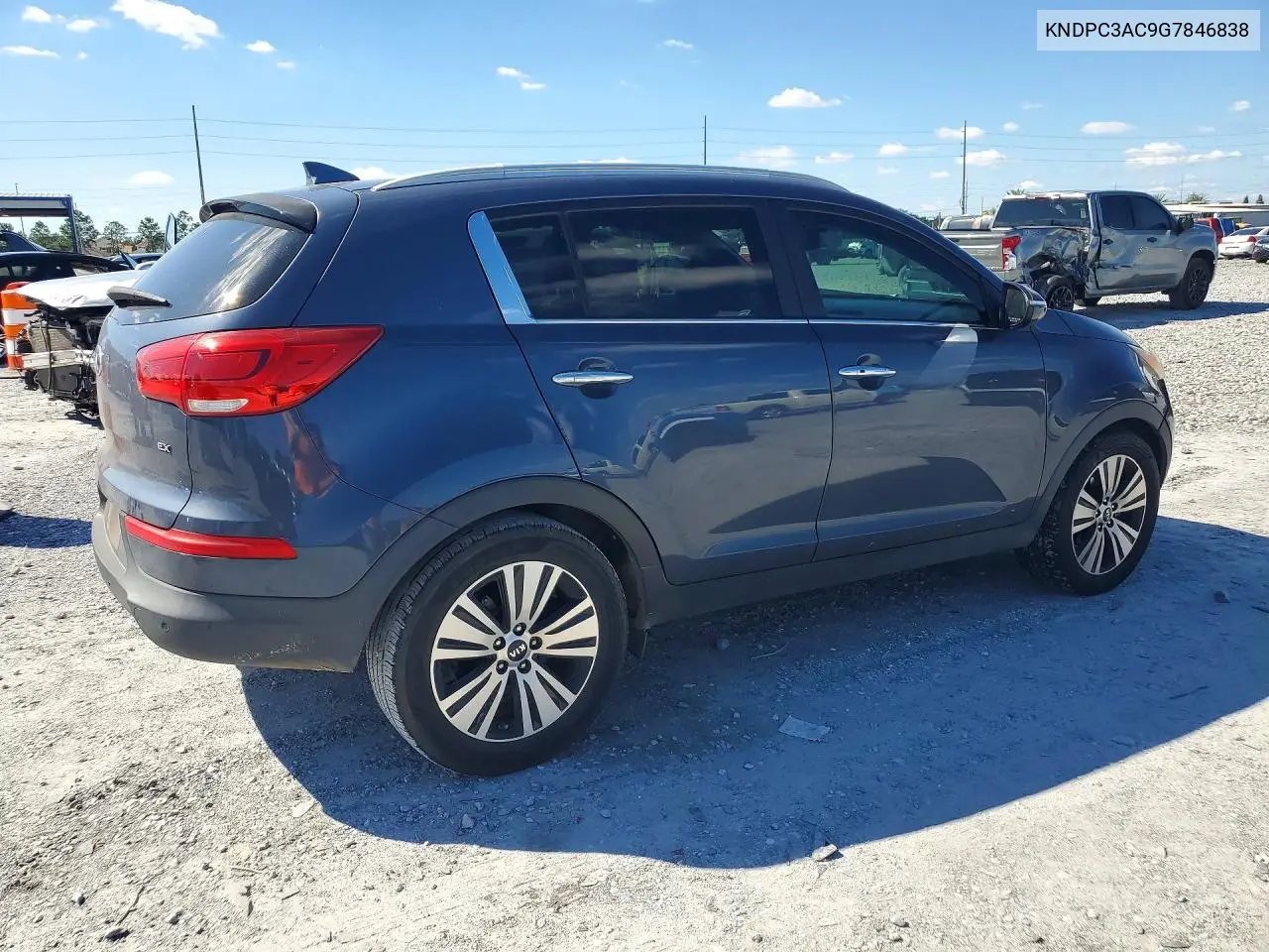 2016 KIA SPORTAGE VIN KNDPC3AC9G7846838 — фото 3
