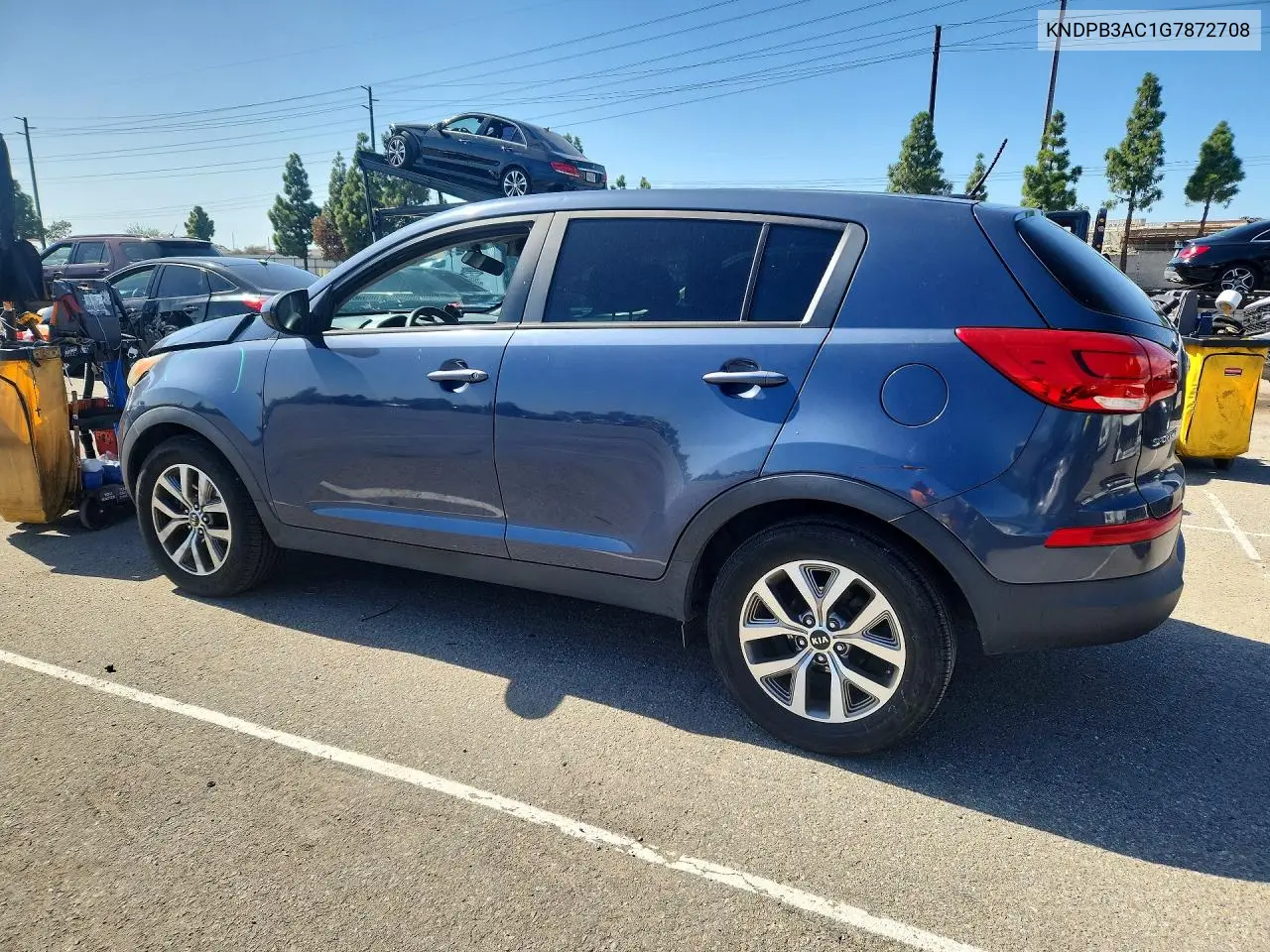 2016 KIA SPORTAGE VIN KNDPB3AC1G7872708 — фото 2
