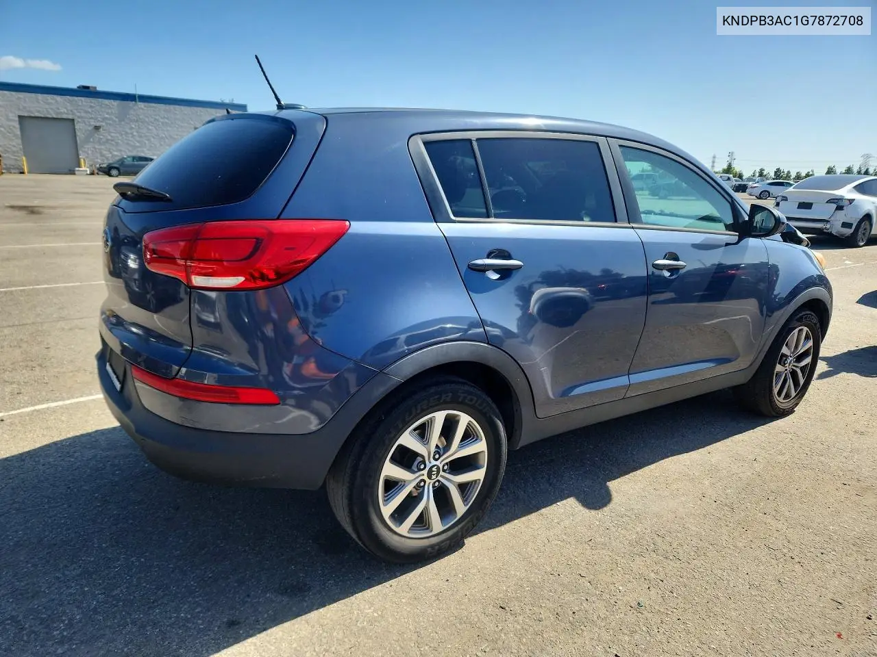 2016 KIA SPORTAGE VIN KNDPB3AC1G7872708 — фото 3