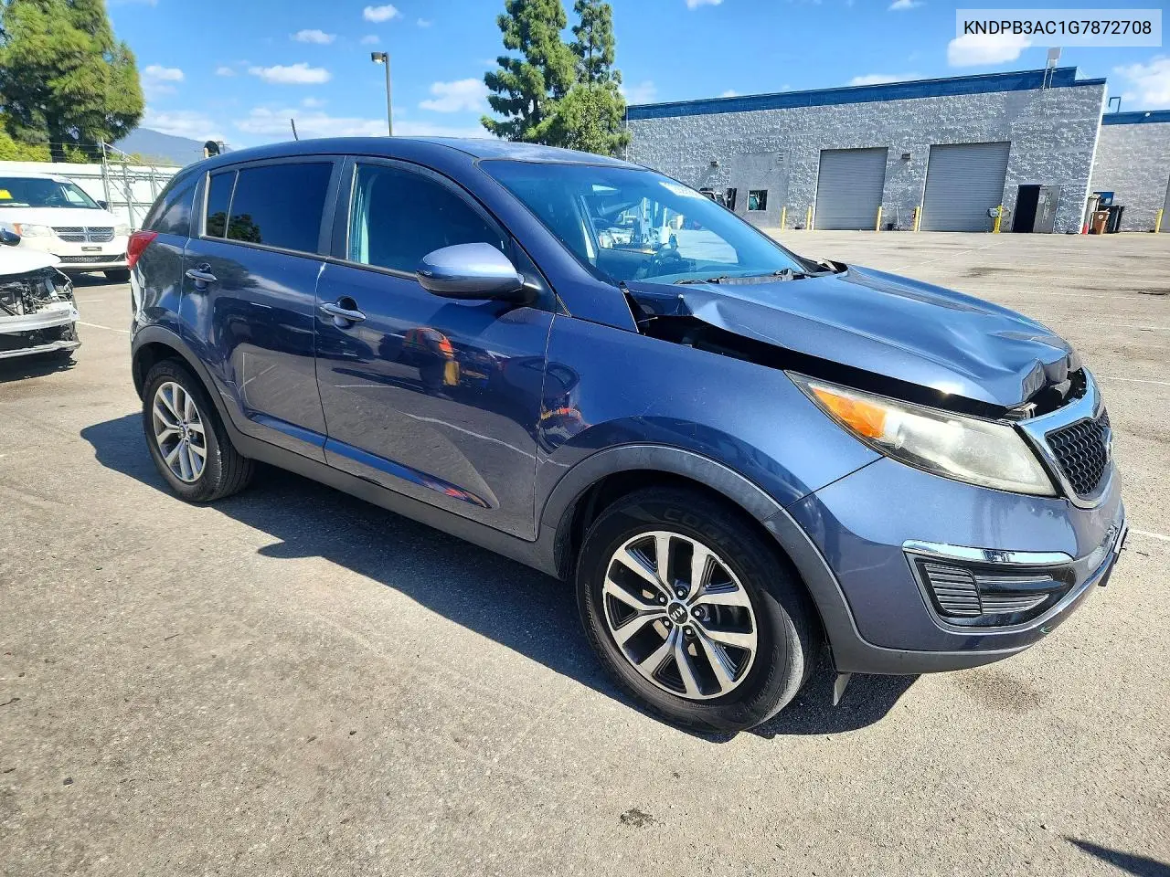 2016 KIA SPORTAGE VIN KNDPB3AC1G7872708 — фото 4