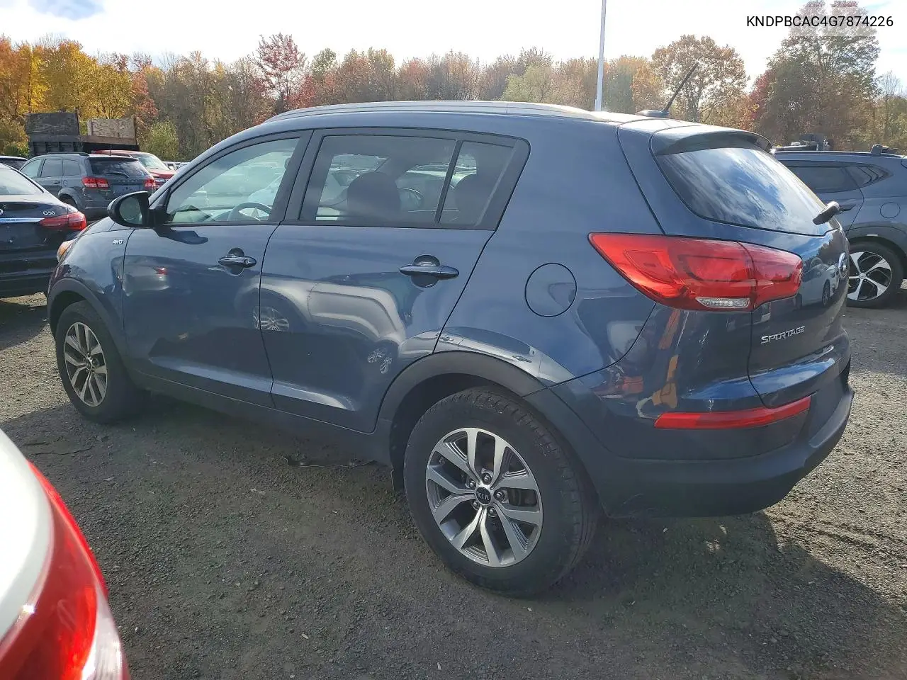 2016 KIA SPORTAGE VIN KNDPBCAC4G7874226 — фото 2