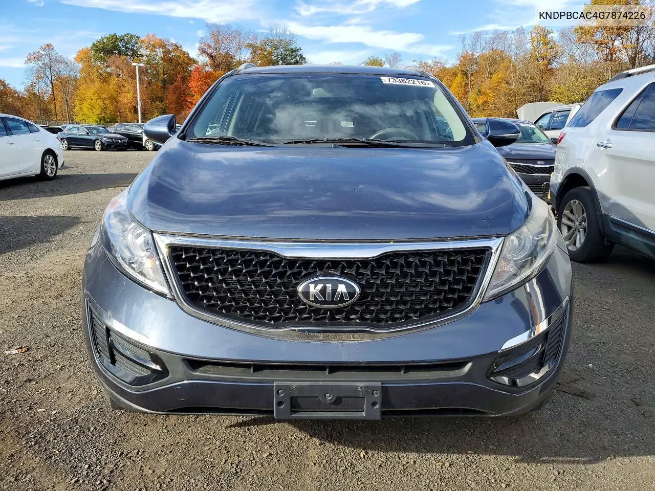 2016 KIA SPORTAGE VIN KNDPBCAC4G7874226 — фото 5
