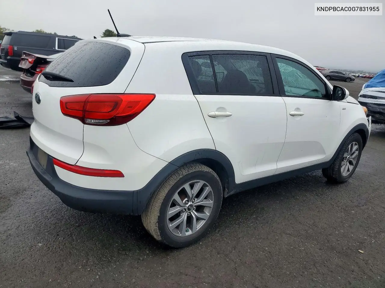 2016 KIA SPORTAGE VIN KNDPBCAC0G7831955 — фото 3