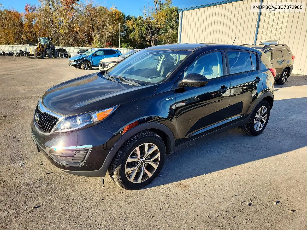 KIA SPORTAGE 2016, VIN KNDPBCAC3G7872905