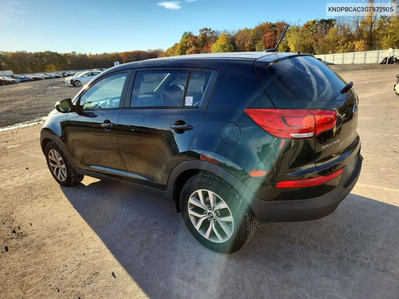 2016 KIA SPORTAGE VIN KNDPBCAC3G7872905 — фото 2