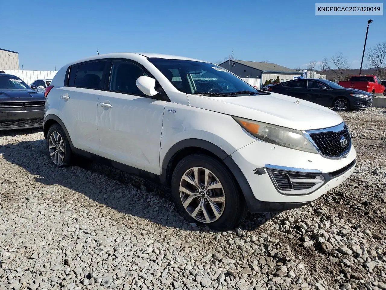2016 KIA SPORTAGE VIN KNDPBCAC2G7820049 — фото 4