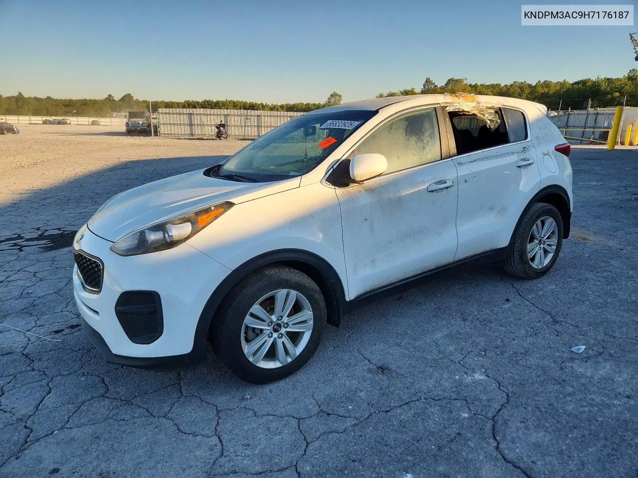 KIA SPORTAGE 2017, VIN KNDPM3AC9H7176187