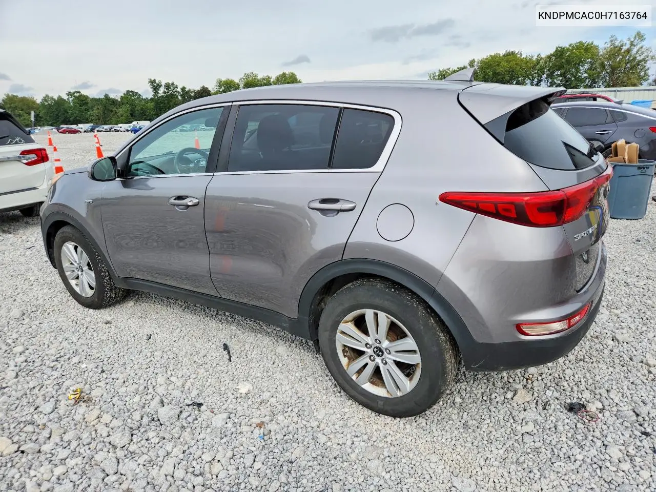 2017 KIA SPORTAGE VIN KNDPMCAC0H7163764 — фото 2