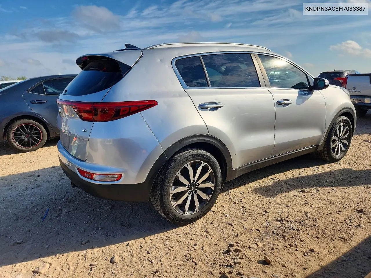2017 KIA SPORTAGE VIN KNDPN3AC8H7033387 — фото 3