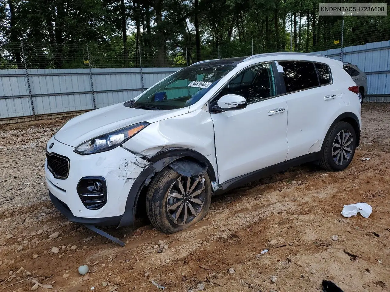KIA SPORTAGE 2017, VIN KNDPN3AC5H7236608