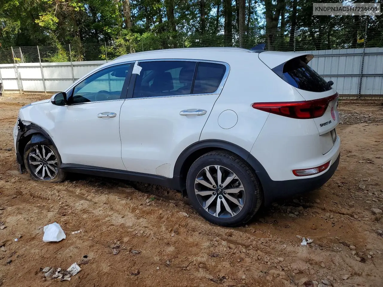 2017 KIA SPORTAGE VIN KNDPN3AC5H7236608 — фото 2