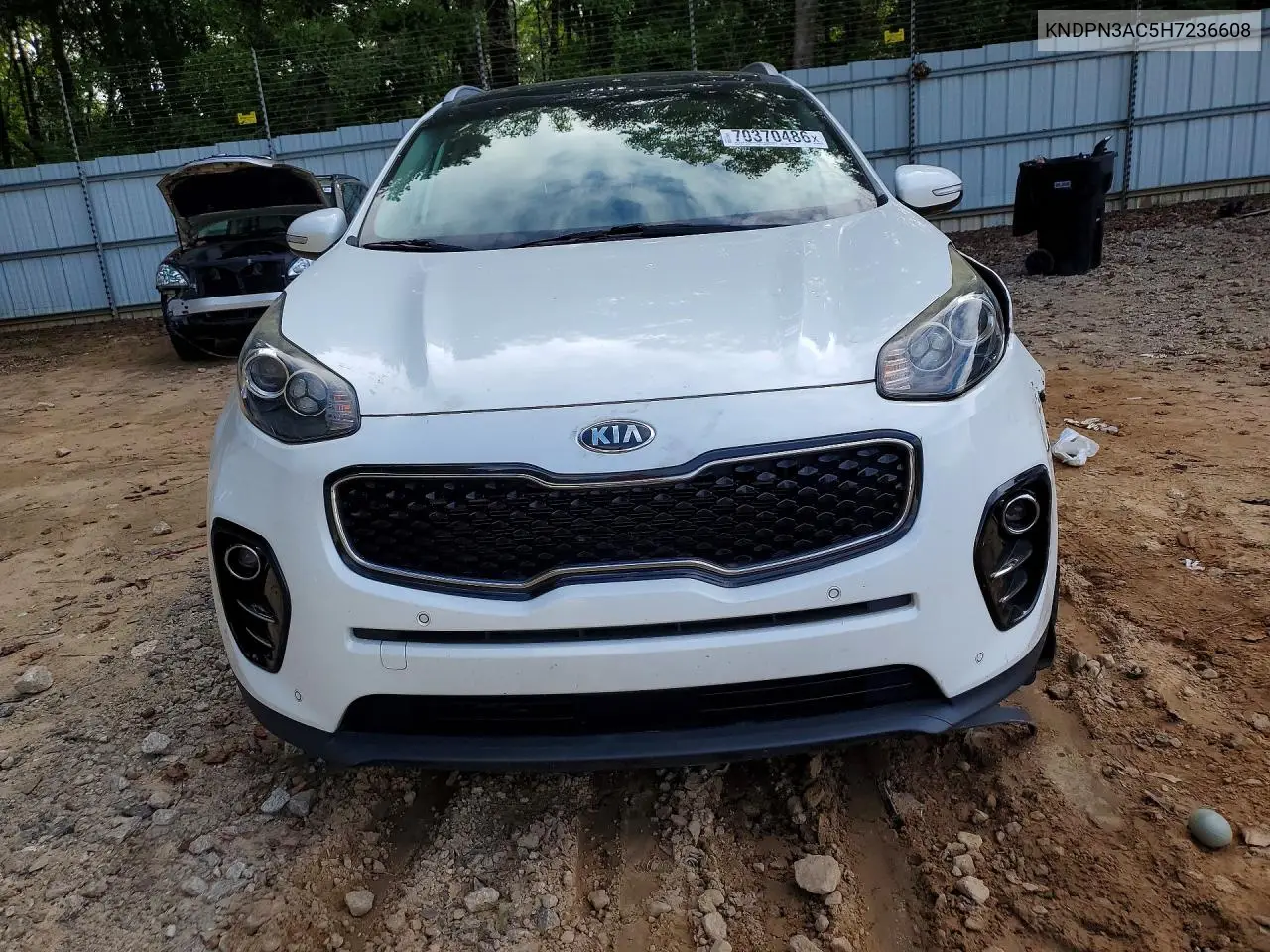 2017 KIA SPORTAGE VIN KNDPN3AC5H7236608 — фото 5