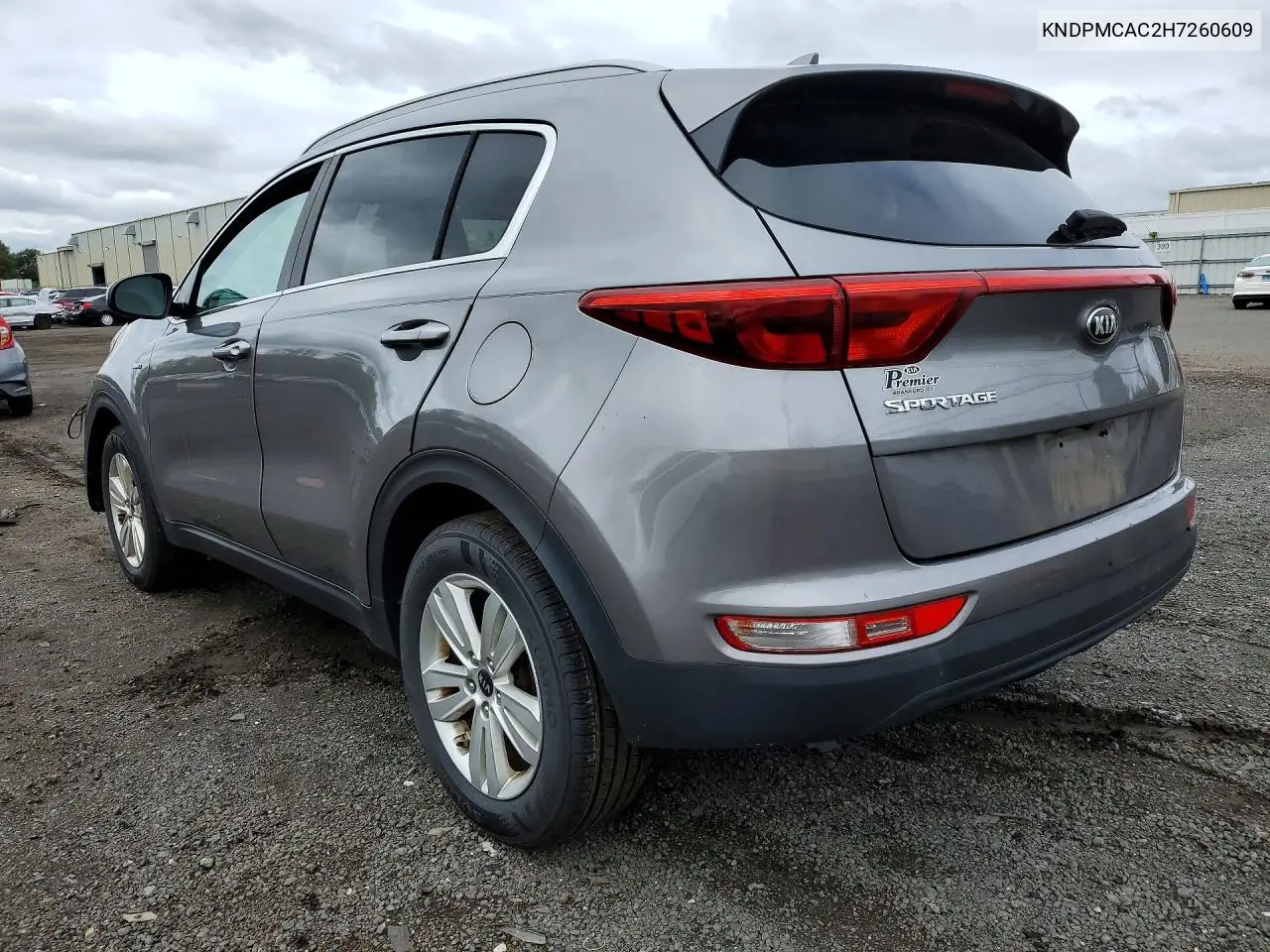 2017 KIA SPORTAGE VIN KNDPMCAC2H7260609 — фото 2