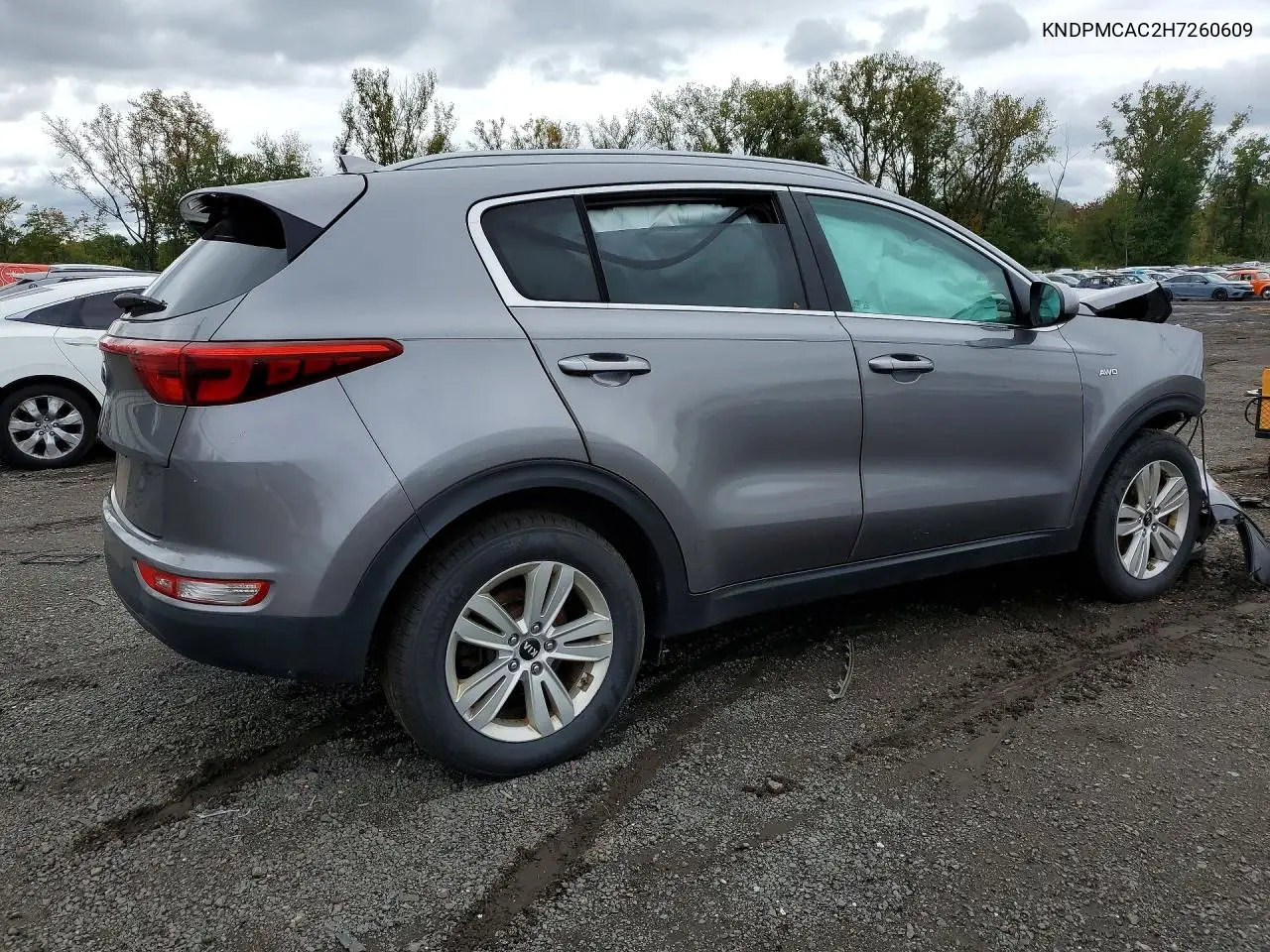 2017 KIA SPORTAGE VIN KNDPMCAC2H7260609 — фото 3