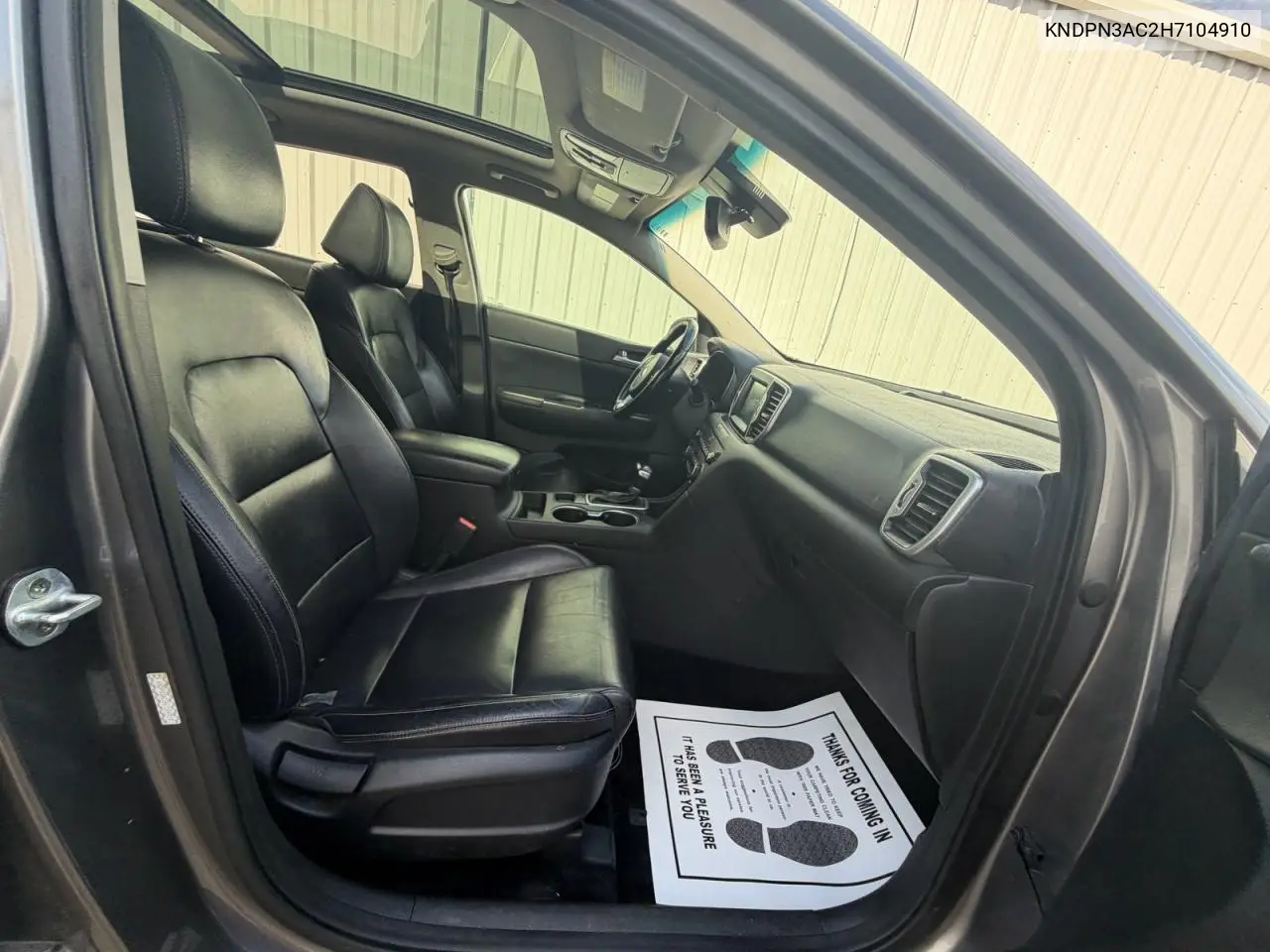 2017 KIA SPORTAGE VIN KNDPN3AC2H7104910 — фото 5