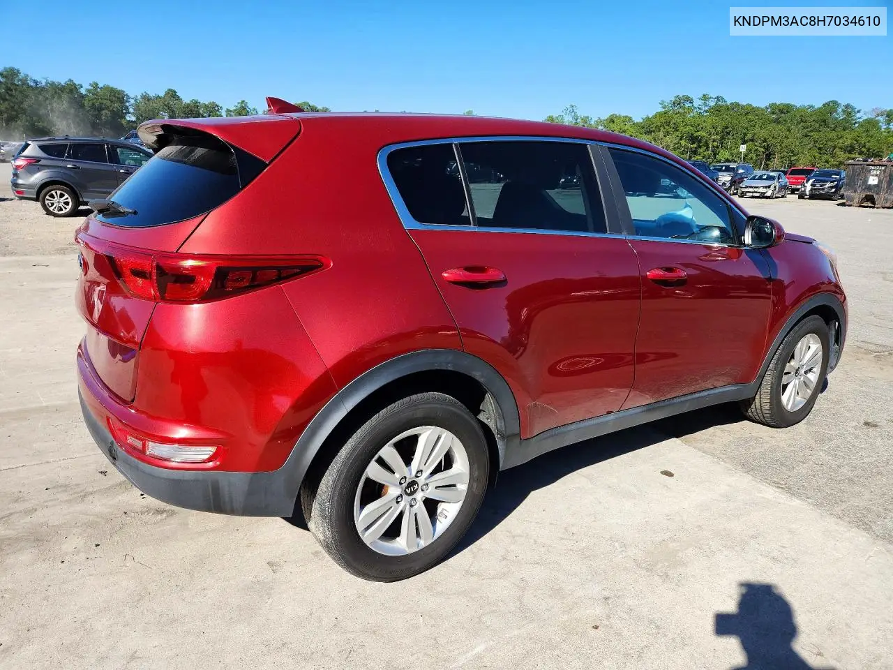 2017 KIA SPORTAGE VIN KNDPM3AC8H7034610 — фото 3