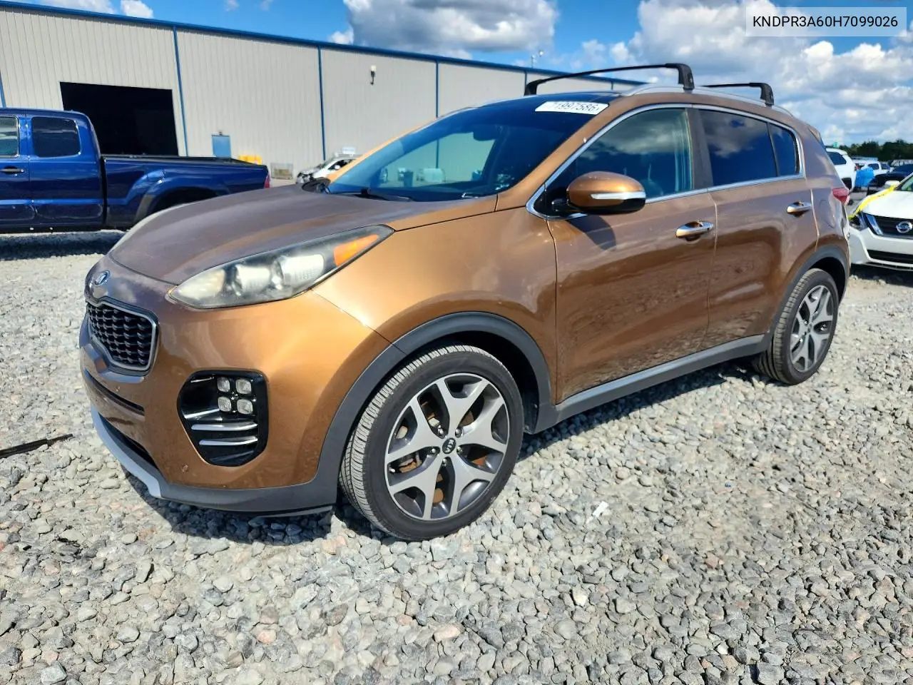 KIA SPORTAGE 2017, VIN KNDPR3A60H7099026