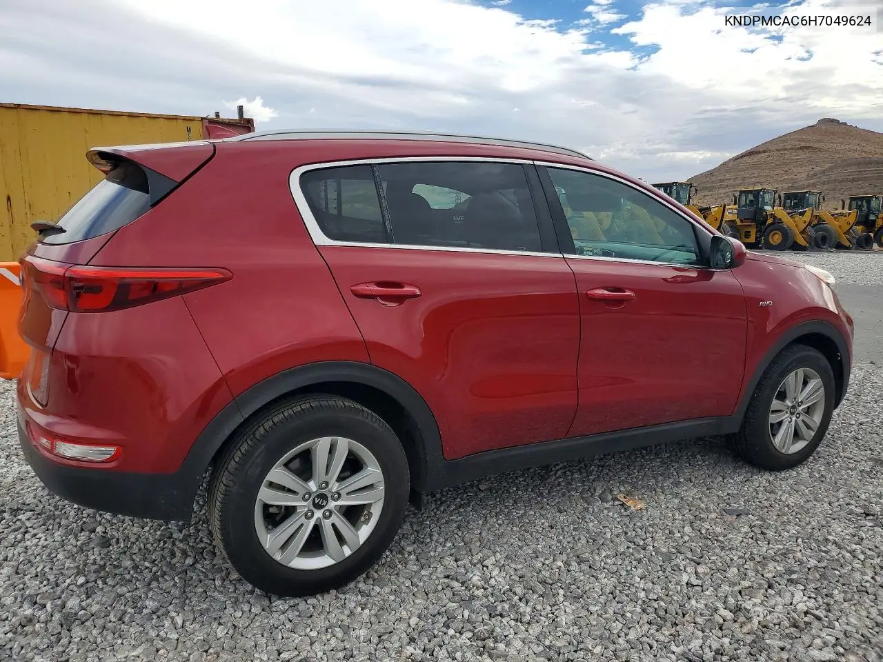 2017 KIA SPORTAGE VIN KNDPMCAC6H7049624 — фото 3