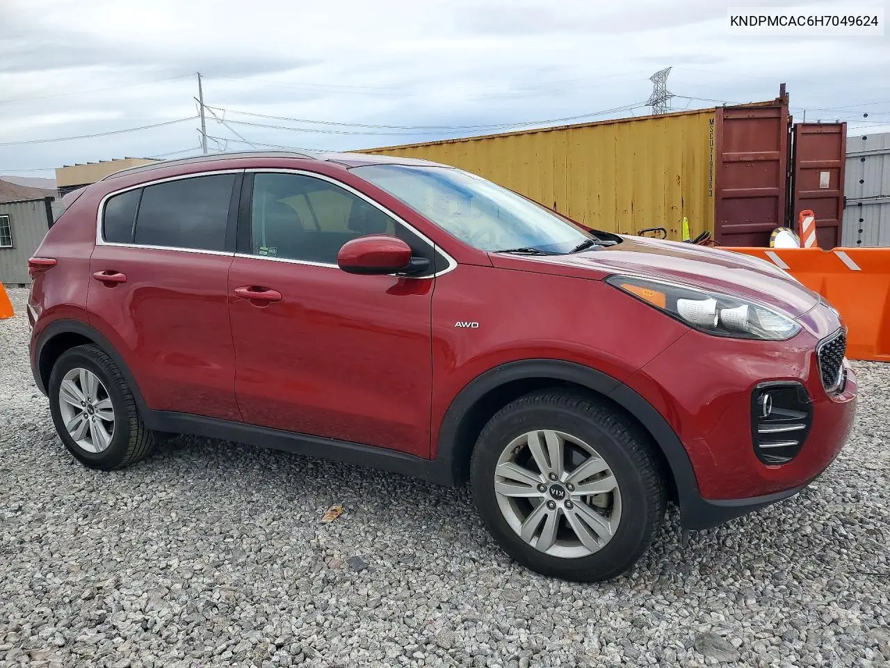 2017 KIA SPORTAGE VIN KNDPMCAC6H7049624 — фото 4
